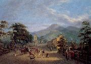 Mulvany, John George View of a Street in Carlingford Sweden oil painting artist